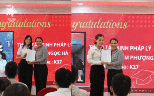 Cộng Đồng Làng tổ chức Lễ Bế giảng Thực tập sinh Pháp lý K17